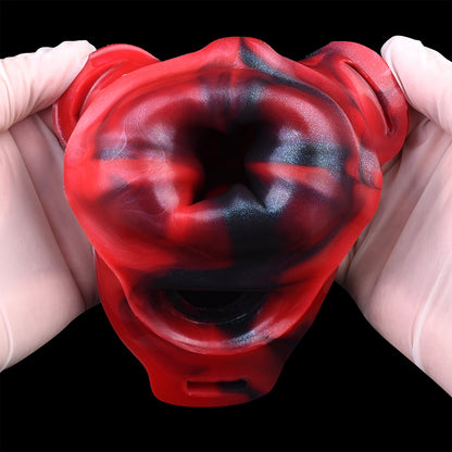 Dragon Spike Fantasy Penis Sleeve – Bio-Spikes & Harness System | Platinum Silicone | SilikonLust