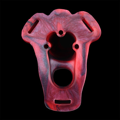 Blutroter Drachen-Penis Sleeve – Texturiert, Vibrierend & Hands-Free