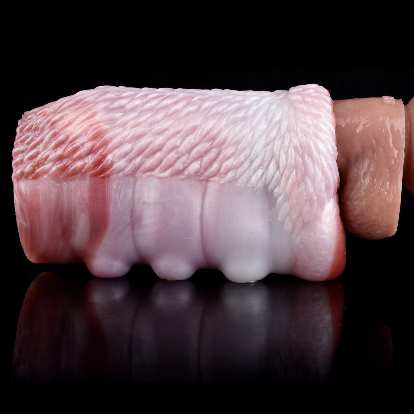 Biomimetic Canine Anatomy Pocket Pussy with Vacuum Suction Canal – Dual Channel Bestial Design