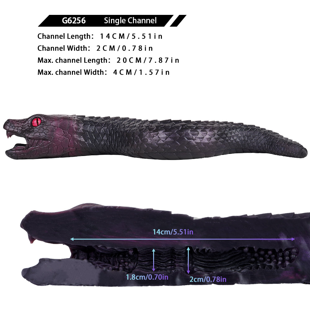 Python Schlangen Oral Sexpuppe – Fantasy Blowjob Pocket Pussy Fangzähne | Platin-Silikon Fetisch
