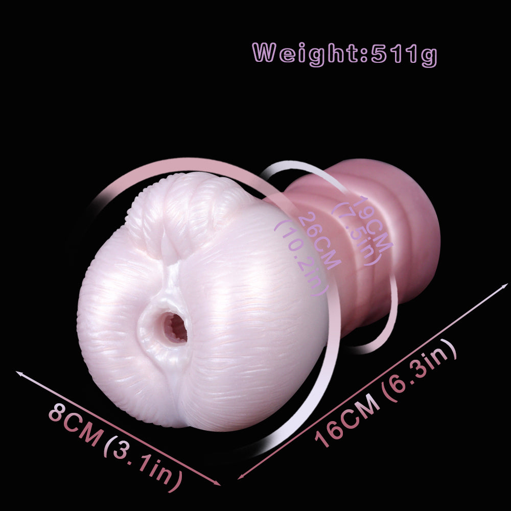 Runde Soft Silicone Pocket Pussy – Fantasy Lifelike Toy mit dichtem Granulat-Kanal für intensives Umschließen