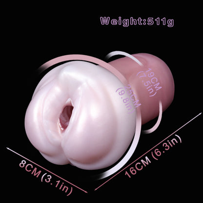 Soft Silicone Pocket Pussy – Tight Pussy Masturbator with Fantasy Texture Tunnel for Intense Solo Stimulation