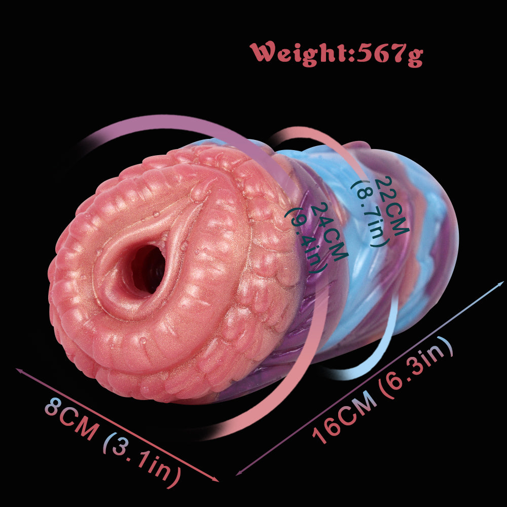 Weicher Silikon Stroker mit engem Kanal – Alien Creature Masturbator aus Platin-Silikon für intensive Fantasy-Stimulation