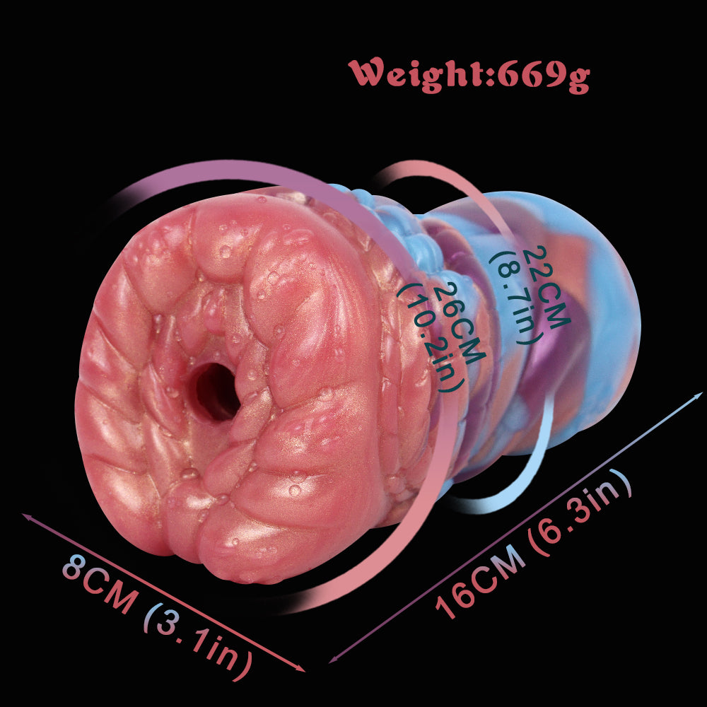 Luxurious Silicone Masturbator with Tight Channel – Hands-Free Pocket Pussy Made of Platinum Silicone for Intense Fantasy Stimulation