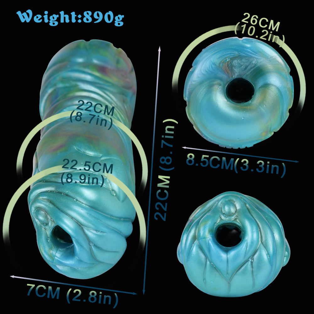 Shimmering & Tight – Alien Pocket Pussy in Pearlescent Turquoise | SilikonLust