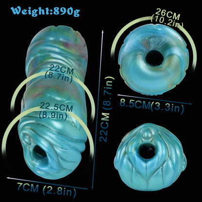 Shimmering & Tight – Alien Pocket Pussy in Pearlescent Turquoise | SilikonLust