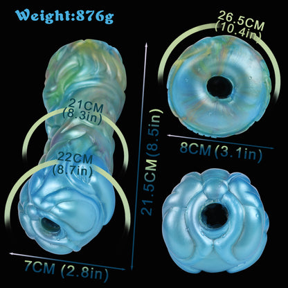 Icy Precision – Fantasy Pocket Pussy in Pearlescent Ice Blue | SilikonLust