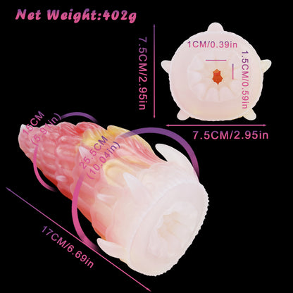 Ignis Drachenschweif Pocket Pussy – Feuriger Fantasy-Stroker mit Dornen für intensive Solo-Ekstase