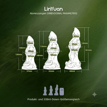 Mystischer Sternzeichen Widder Dildo – Platin-Silikon & Glitzer-Design mit Saugnapf