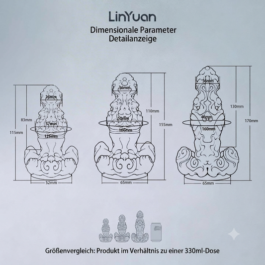 Wassermann Dildo aus Platin-Silikon – Sternzeichen Design mit Saugnapf & 3 Größen