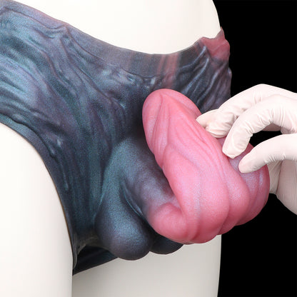 Hybrid Fantasy Silicone Penis Sleeve – Bio Hybrid Anatomical Fantasy Strap-On | SilikonLust