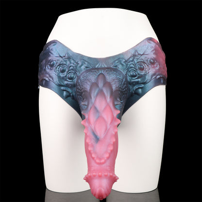Creature Wearable Sleeve | Platinum Silicone Monster Sleeve with Dragon Scale Shaft