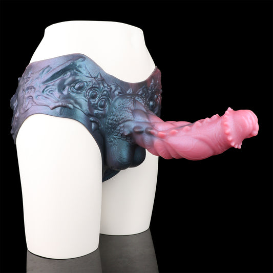 Creature Wearable Sleeve | Platinum Silicone Monster Sleeve with Dragon Scale Shaft