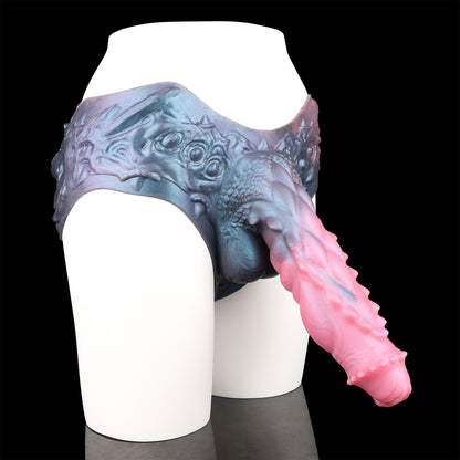 Creature Wearable Sleeve | Platinum Silicone Monster Sleeve with Dragon Scale Shaft
