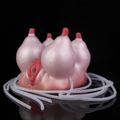 Interaktiver Sexpuppen Meilenstein – 4-Fach Brust-Torso aus Platin-Silikon mit Vagina & Trinkfunktion