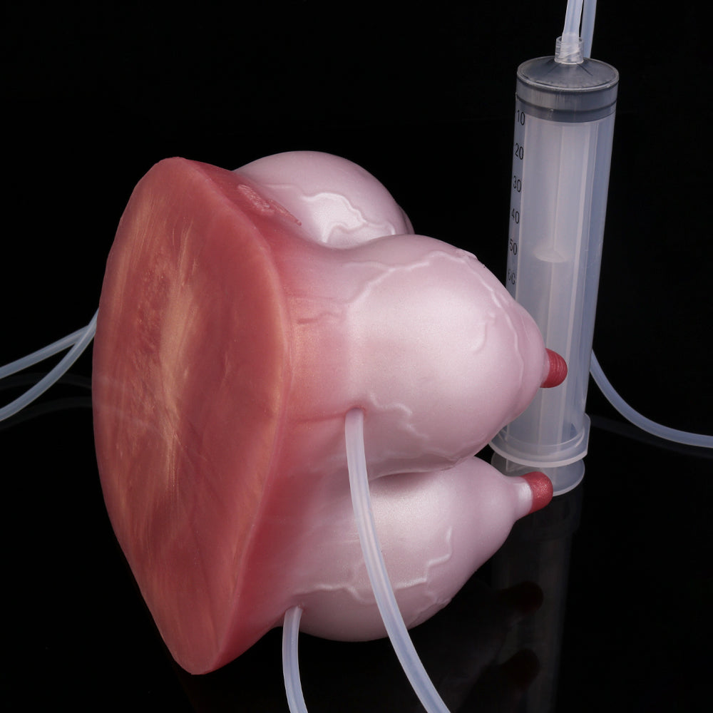 Interaktiver Sexpuppen Meilenstein – 4-Fach Brust-Torso aus Platin-Silikon mit Vagina & Trinkfunktion