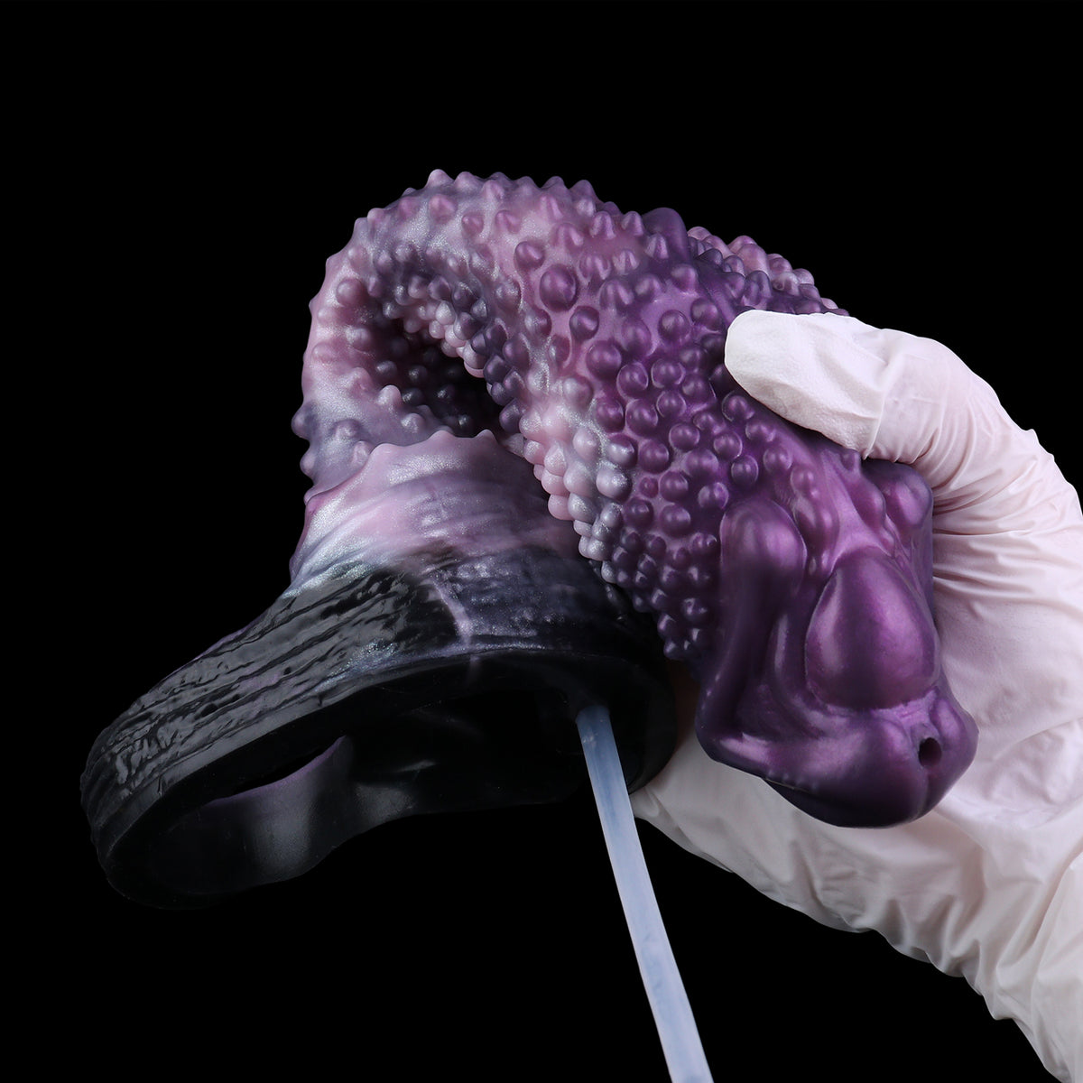 Penis Sleeve Alien – Violette Noppenhülle mit Spritzfunktion für Fantasy-Rollenspiele