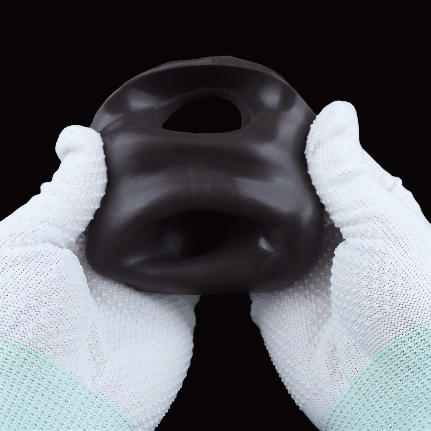 Obsidianschwarzer Penis Sleeve – Realistische Manschette für Verdickung & Verzögerung