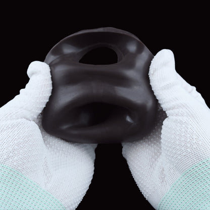 Obsidianschwarzer Penis Sleeve – Realistische Manschette für Verdickung & Verzögerung