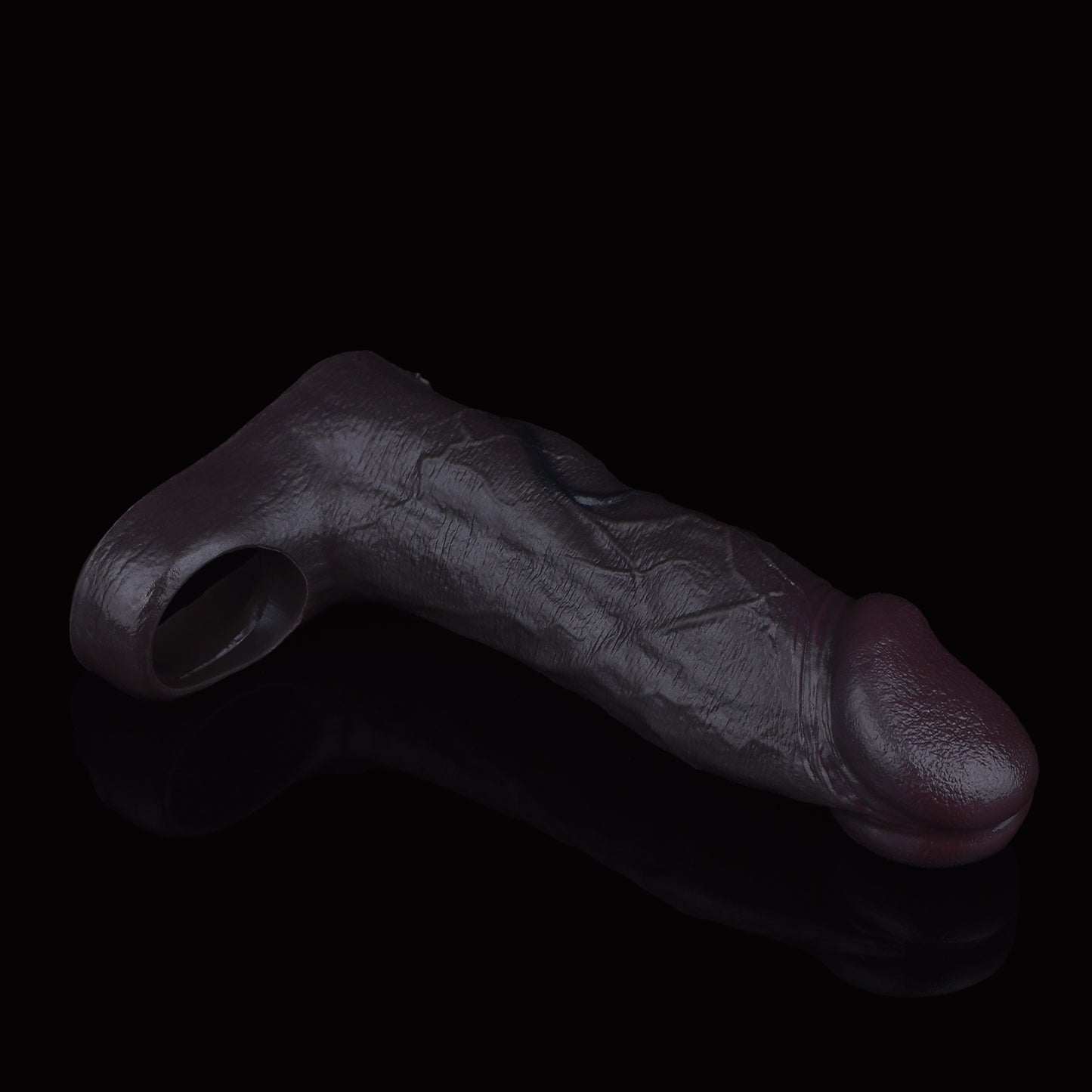 Premium Penishülle in Obsidianschwarz – Realistischer Penis-Sleeve & Überzug für Ausdauer und intensiven Paar-Sex