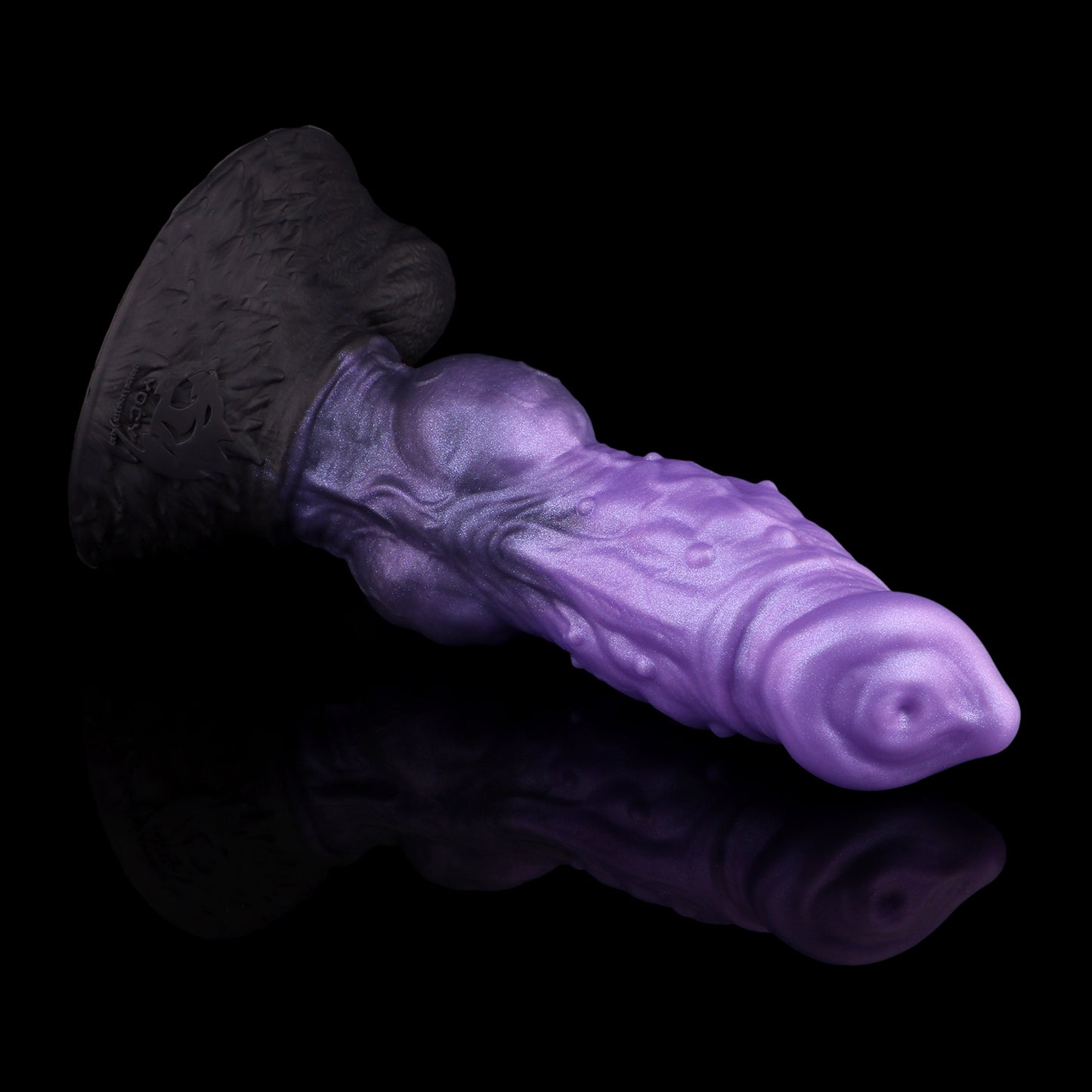 Mystisches Amethyst Fantasy Dildo - Spiralförmig Pferde-Anatomie Perlmutt for Surreale Tiefenerfahrung