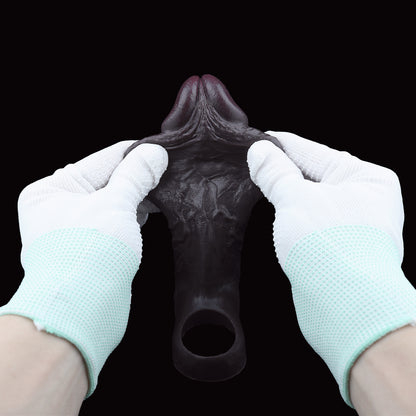 BBC Penis Sleeve Obsidian – Venenrelief, Verzögerungsring & Maximale Vergrößerung
