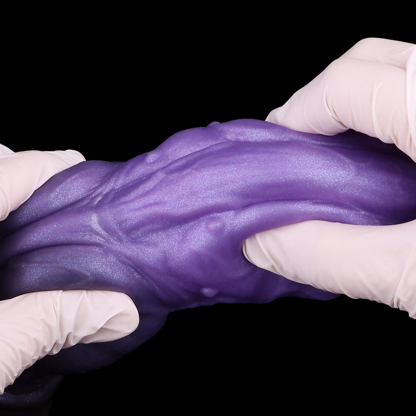 Mystisches Amethyst Fantasy Dildo - Spiralförmig Pferde-Anatomie Perlmutt for Surreale Tiefenerfahrung
