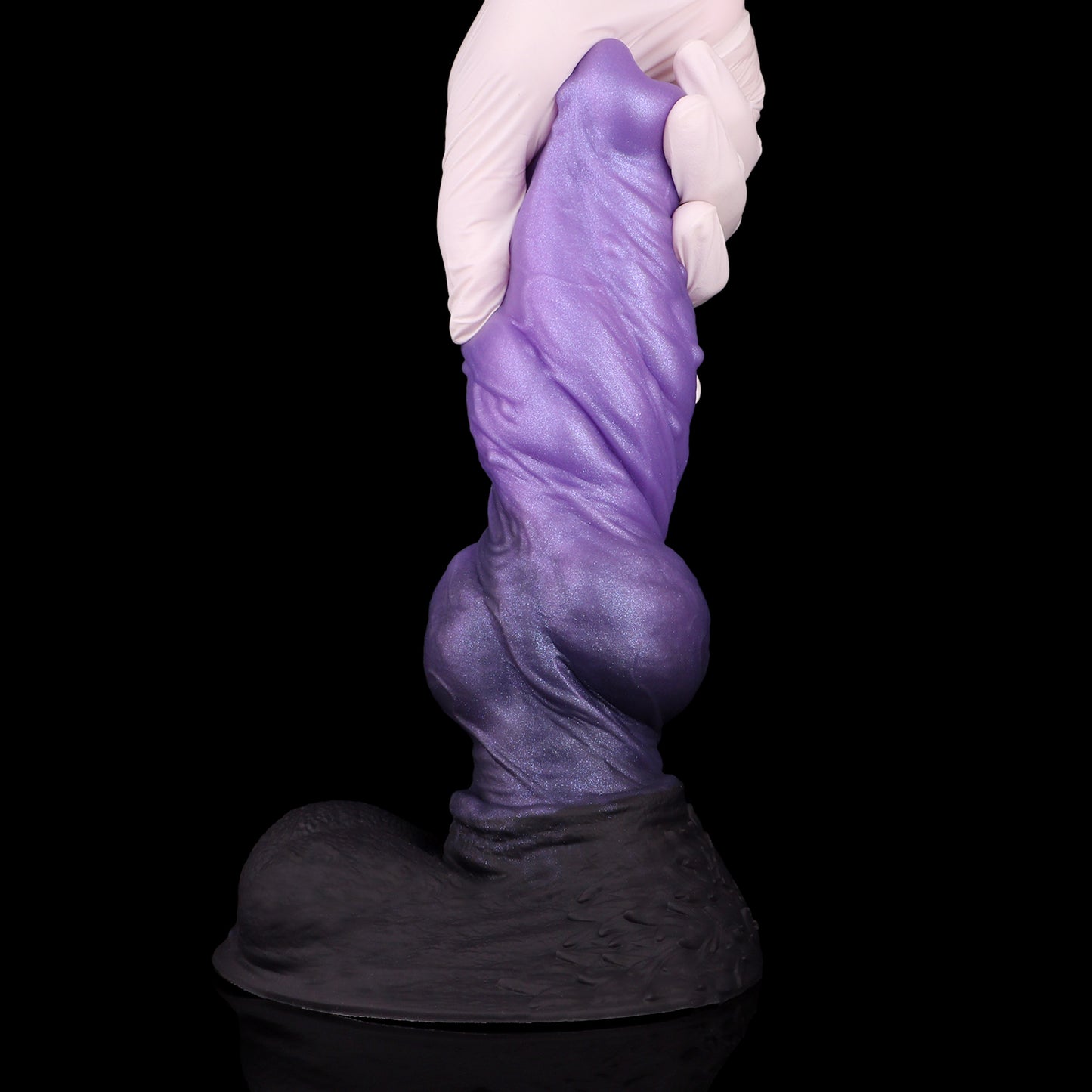 Mystisches Amethyst Fantasy Dildo - Spiralförmig Pferde-Anatomie Perlmutt for Surreale Tiefenerfahrung