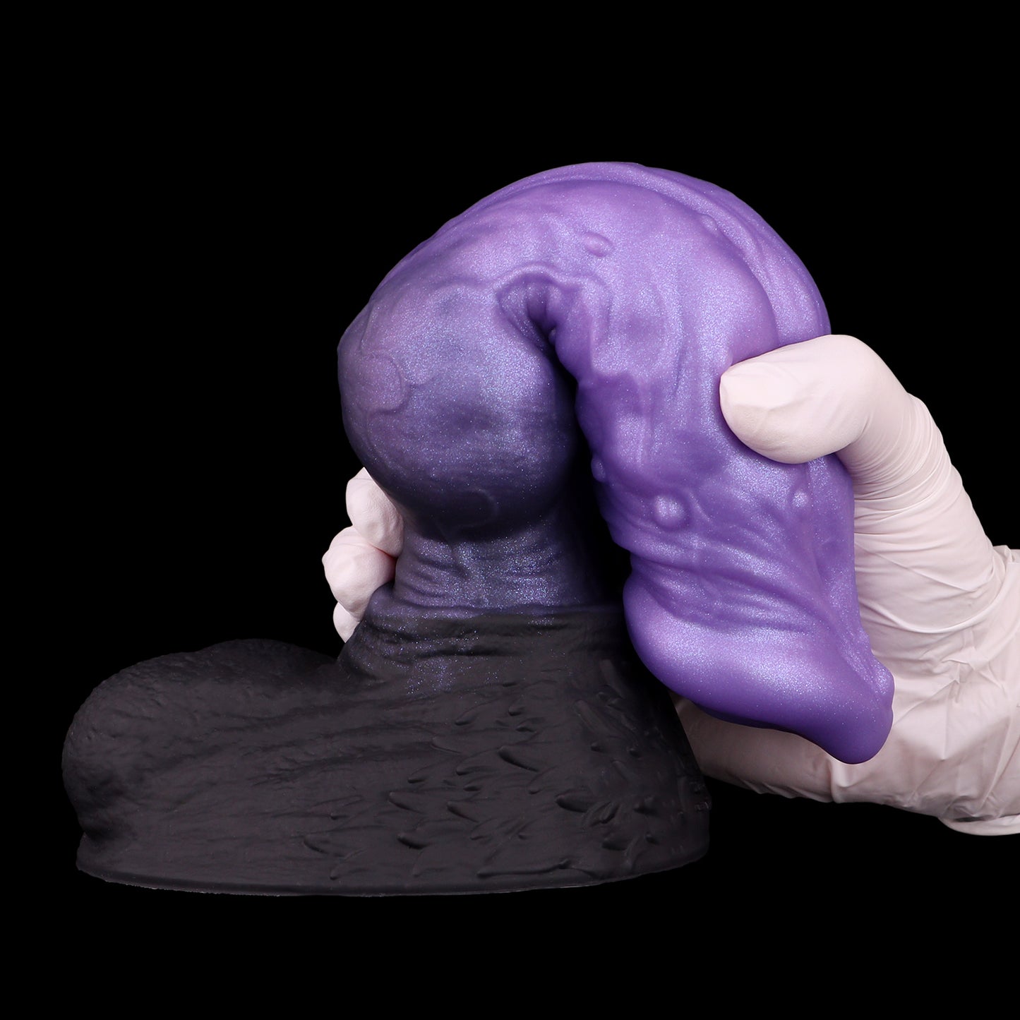 Mystisches Amethyst Fantasy Dildo - Spiralförmig Pferde-Anatomie Perlmutt for Surreale Tiefenerfahrung