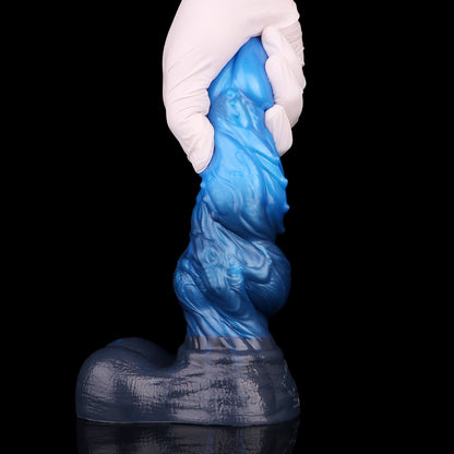 Alien Fantasy Dildo – Blue Tentacle Curved Deep Sea Creature | SilikonLust