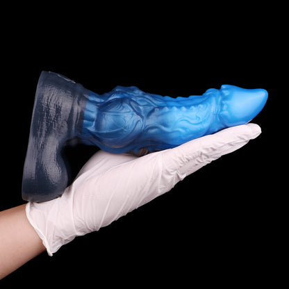 Alien Fantasy Dildo – Blue Tentacle Curved Deep Sea Creature | SilikonLust