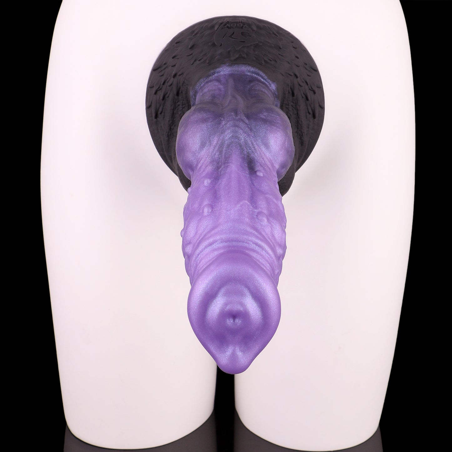 Mystisches Amethyst Fantasy Dildo - Spiralförmig Pferde-Anatomie Perlmutt for Surreale Tiefenerfahrung