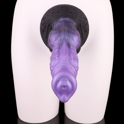 Mystisches Amethyst Fantasy Dildo - Spiralförmig Pferde-Anatomie Perlmutt for Surreale Tiefenerfahrung