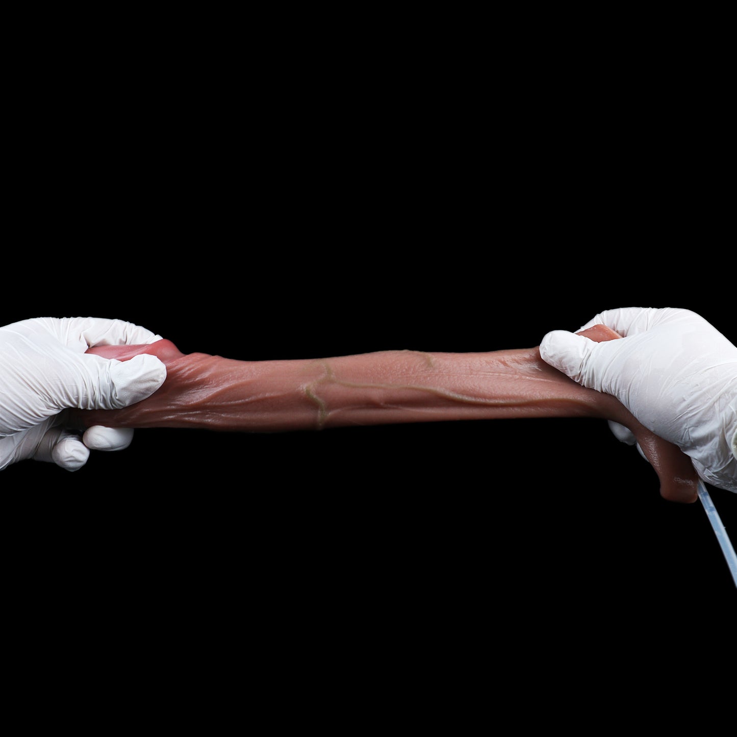 Lebensechte Penis Sleeve mit Spritzfunktion – Anatomische Penis-Manschette & Überzug mit Hoden-Gurt für realistisches Paarespiel