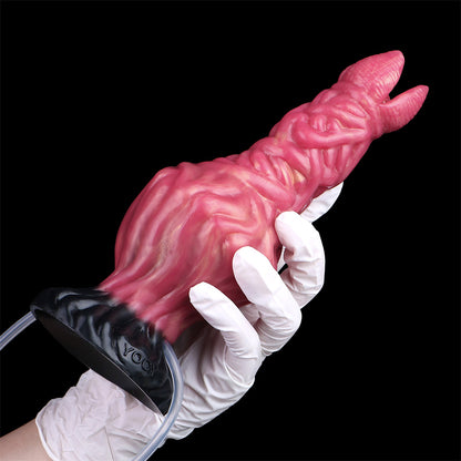 Fantasy Dildo Fork Tip – Inflatable, Squirt & Muscle Bundle Texture | SiliconeLust