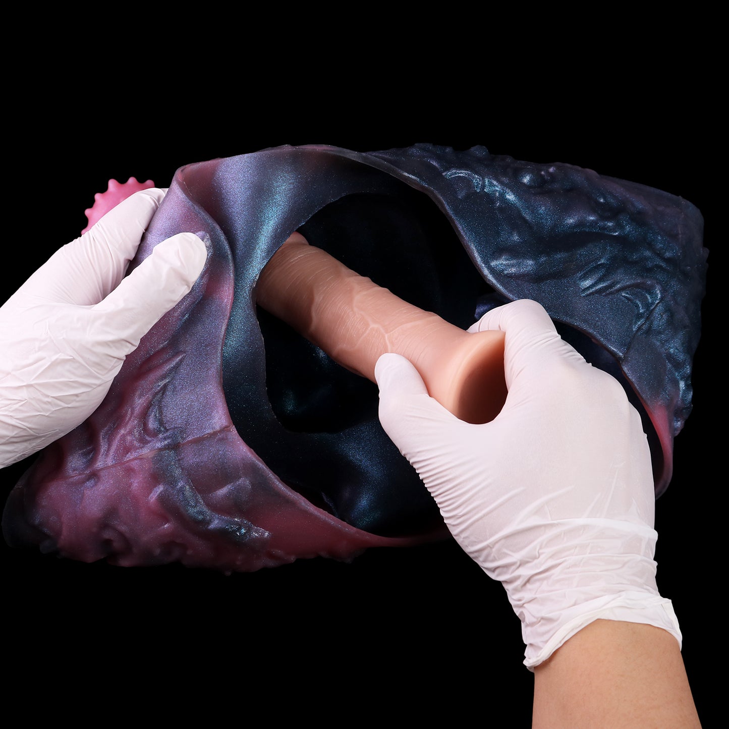 Creature Wearable Sleeve | Platinum Silicone Monster Sleeve with Dragon Scale Shaft