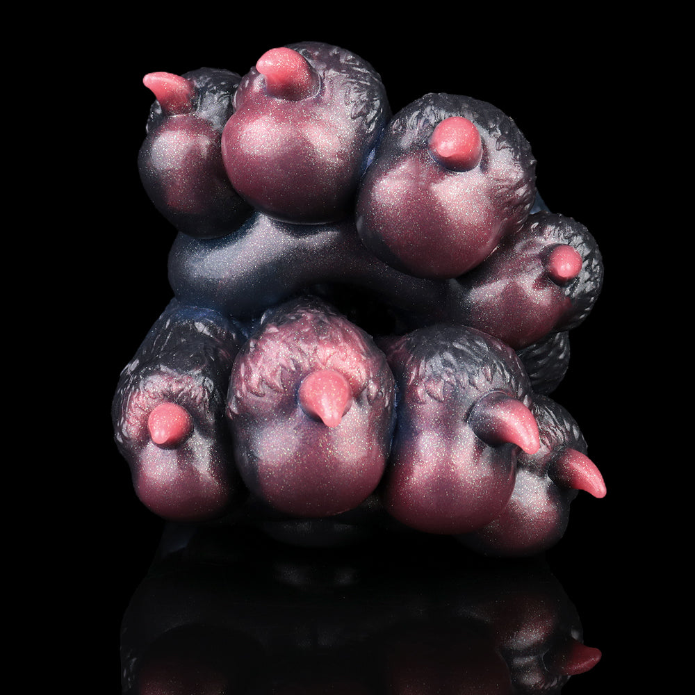 Strukturiertes Black Bear Pocket Pussy | Platinum Silicone Furry Animal Pocket Pussy mit Bärenklauen