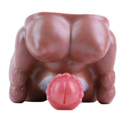 Zentaur Masturbator: Realistisches Futa-Sextoy (Braun) für Solo-Sex & Erotisches Vorspiel