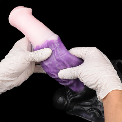 Fantasy Silicone Strap-On Set – Adjustable Soft Harness with Textured Dildo for Couples