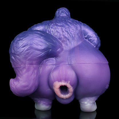Wolkenlila Futa-Wolfsdämon Male Masturbator – 2-in-1 Anime Toy Unisex für Solo- & Paar-Play