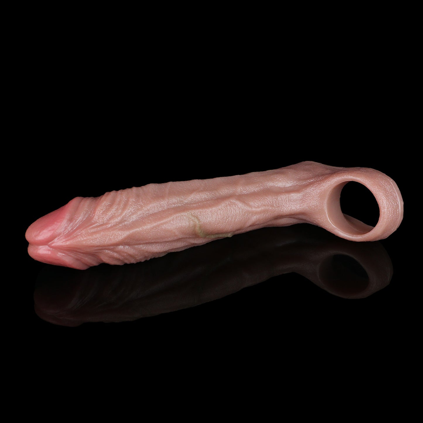 Realistische Penis Sleeve: Silikon-Extender mit Adern zur Penislänge-Vergrößerung