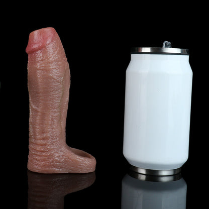 Realistischer Penis Sleeve aus Platin-Silikon mit komfortabler Fixierung und natürlicher Struktur