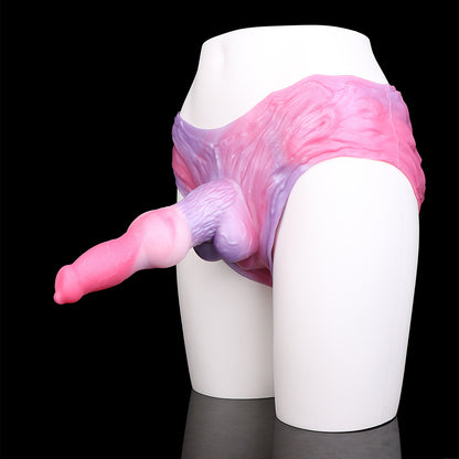 Dog-Inspired Fantasy Silikon Penis Sleeve – Canine Animalistic Strap-On mit Barock-Reliefband | SilikonLust