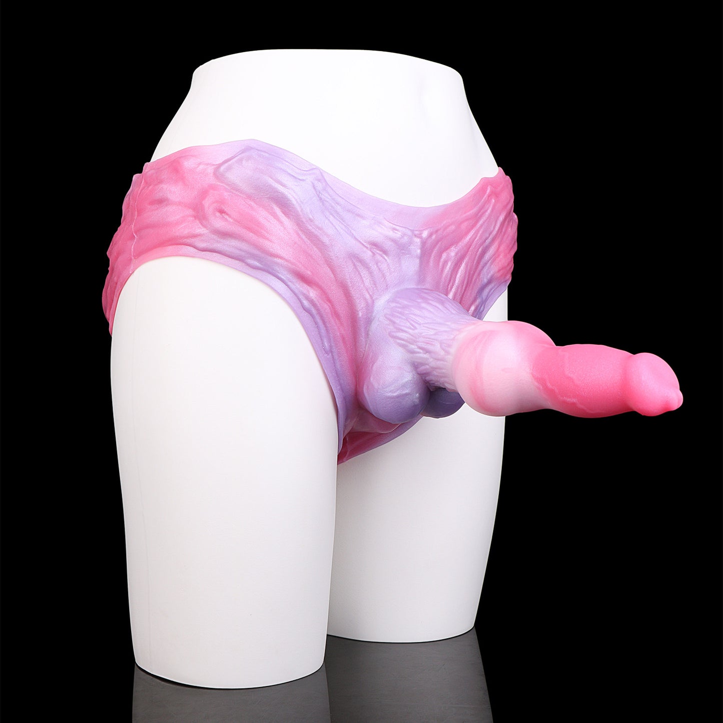 Dog-Inspired Fantasy Silikon Penis Sleeve – Canine Animalistic Strap-On mit Barock-Reliefband | SilikonLust