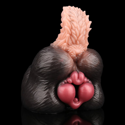 Fantasy Beast Masturbator - Pocket Pussy mit Fellstruktur | Stabilisierungsflügel Platin-Silikon SilikonLust