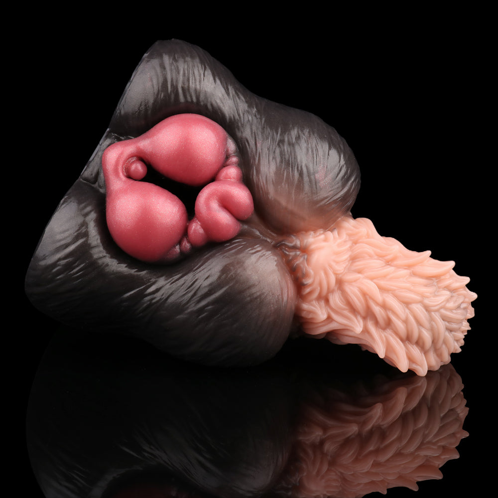 Fantasy Beast Masturbator - Pocket Pussy mit Fellstruktur | Stabilisierungsflügel Platin-Silikon SilikonLust