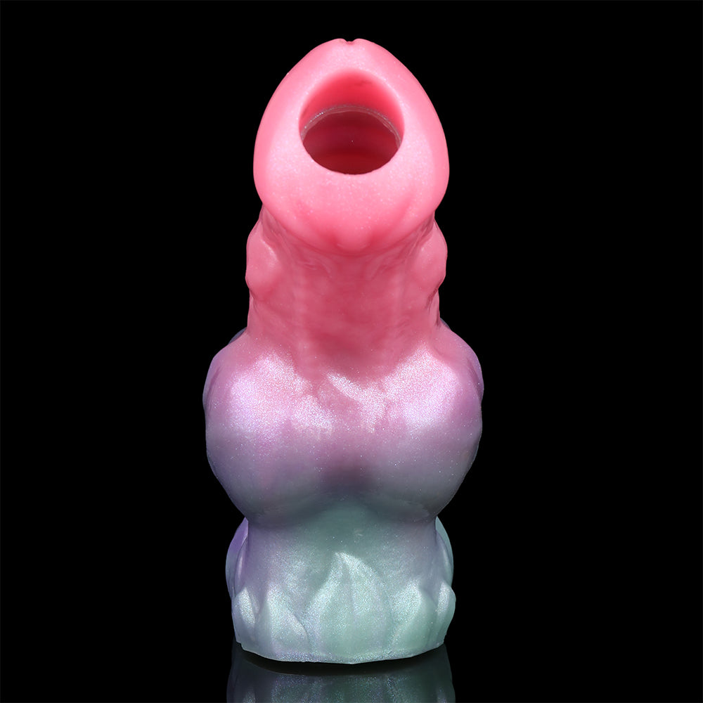 Fantasy Sleeve Extender Biomorphic – Three-Zone Structure & Mother-of-Pearl Cast | SilikonLust