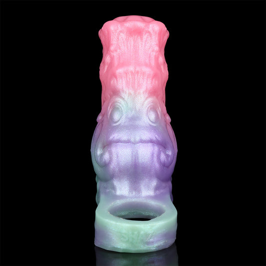 Alien Penis Sleeve Monster – Abyssal Sensory Organs, Asymmetrical Pressure & Pearlescent Gradient | Platinum Silicone | SilikonLust