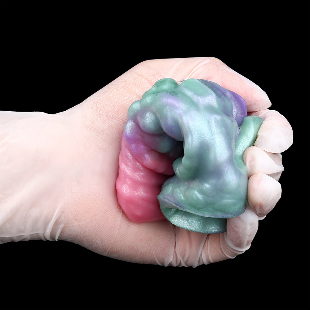 Armor Penis Sleeve – Alien Armor Structure Premium Platinum Silicone Sleeve with Cyber-Relic Aesthetics