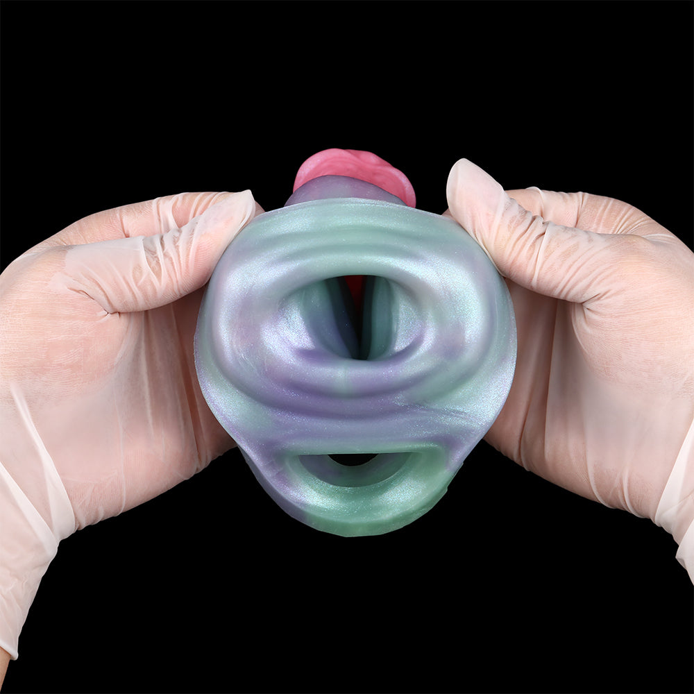 Fantasy Sleeve Extender Biomorphic – Three-Zone Structure & Mother-of-Pearl Cast | SilikonLust